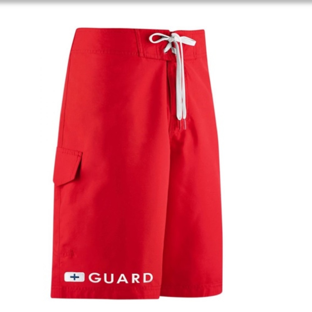 Speedo Red Lifeguard Shorts